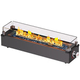 Ciays vista frontal del fogón de mesa, diseño elegante y calor potente