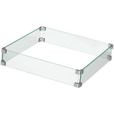 Ciays protector frontal en mesa de fuego mostrando estabilidad y seguridad