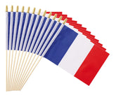 Ckexin paquete frontal de 25 banderas Francia, ideal para eventos
