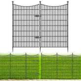 CLEASO vista frontal de la valla con puerta, protección instantánea