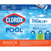 CLOROX Pool&Spa bolsa frontal mostrando el empaque y beneficio limpieza rápida