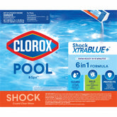 Clorox Pool&Spa paquete frontal mostrando bolsa y conveniencia