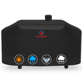 M COMNOVA OUTDOORS vista frontal de la funda 75 pulgadas protegiendo la parrilla