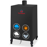 M COMNOVA OUTDOORS funda frontal mostrando ajuste y protección contra lluvia