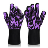 Comsmart guantes frente del empaque mostrando el diseño morado y protección