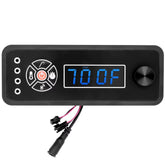 COMVIEE panel frontal del controlador mostrando pantalla LED y control preciso