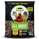 COOL BIRDS frente del empaque mostrando 10 lb para atraer más aves