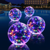 Cootway frente del pack de 4 mostrando esferas iluminadas y beneficios decorativos