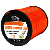 COSY GARDEN TOOLS bobina frontal naranja mostrando longitud y color duradero
