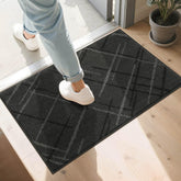 COSY HOMEER felpudo frontal gris oscuro mostrando diseño y ajuste
