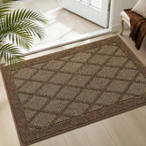 COSY HOMEER felpudo frontal 24x36 mostrando diseño y color marrón, protección eficaz