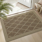 COSY HOMEER felpudo frontal en entrada beige que protege el suelo
