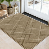 COSY HOMEER felpudo frontal beige mostrando absorción y estilo