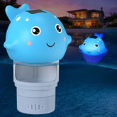 Covfirst flotador ballena frontal mostrando diseño decorativo y fácil uso