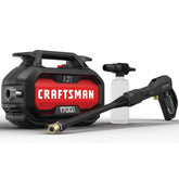 CRAFTSMAN vista frontal con accesorios, fácil almacenamiento