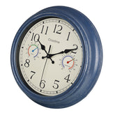 Crosstime vista frontal mostrando hora, termómetro y higrómetro, ideal para exteriores