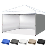 CROWN SHADES frontal del paquete mostrando 4 cortinas y color gris