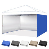 CROWN SHADES panel lateral frontal azul mostrando embalaje y forma, protección visible
