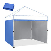CROWN SHADES panel frontal azul mostrando protección y cobertura