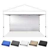 CROWN SHADES lateral frontal beige mostrando cobertura y color