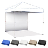 CROWN SHADES panel lateral frontal mostrando ajuste y sombra
