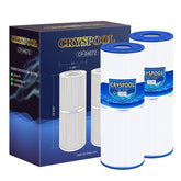 Cryspool cartucho frontal mostrando forma y ajuste, facilita reemplazo rápido