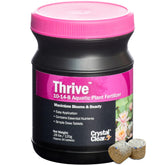 CrystalClear empaque frontal de Thrive mostrando seguridad para estanques