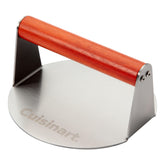 Cuisinart prensa frontal mostrando diseño robusto y uso práctico