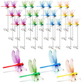 Cushry pack frontal de 24 libélulas mostrando variedad de colores y beneficio decorativo