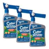 Cutter botella frontal 32 oz mostrando diseño y cobertura para jardín