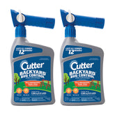 Cutter envase frontal 32 oz mostrando la marca y cobertura para césped