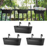 Dahey macetero frontal paquete de tres, ideal para optimizar balcones