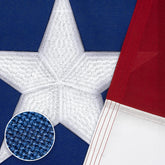 DANF FLAG vista frontal de la bandera Texas 4x6 mostrando colores vivos y durabilidad