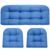 DANGHOOGY cojín loveseat frontal mostrando color Royal Blue y confort