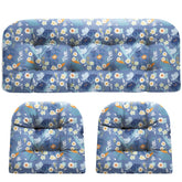 DANGHOOGY vista frontal del set empaquetado, presenta diseño azul floral y protección
