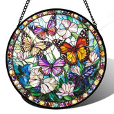 DASTOLL colgante frontal mostrando mariposa y colores vibrantes