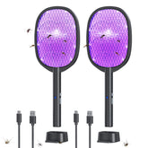 DEEZEE pack frontal con dos raquetas eléctricas para control efectivo de insectos