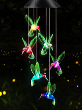 DesGully campanilla colibrí vista frontal que muestra diseño atractivo y fácil colgado