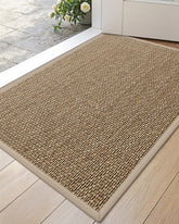DEXI felpudo frontal 24x36 beige presentando cobertura y diseño práctico