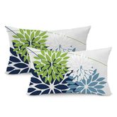 DFXSZ fundas frontales pack dos mostrando colores verde y azul, aspecto decorativo y protector