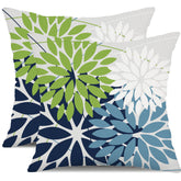 DFXSZ funda frontal pack de 2 mostrando patrón verde y azul y color vibrante