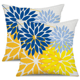 DFXSZ fundas pack frontal mostrando colores azul y amarillo, transforma espacios