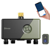 Diivoo Brass vista frontal montado y conectado, control fácil desde app