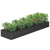 DIIYIV cama elevada frontal mostrando espacio de cultivo y aspecto durable