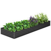 DIIYIV cama elevada frontal mostrando espacio de cultivo y accesibilidad