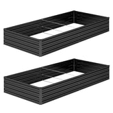 DIIYIV vista frontal del pack de dos jardineras para mayor área de cultivo