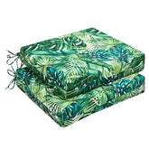 downluxe cojín empacado frontal mostrando diseño Palm Leaves y aspecto elegante
