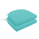 downluxe cojín exterior frontal mostrando forma y color teal para confort
