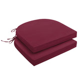 downluxe cojines frontales burgundy mostrando acabado resistente al agua