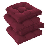 downluxe juego de 4 cojines frontal burgundy aporta confort visual